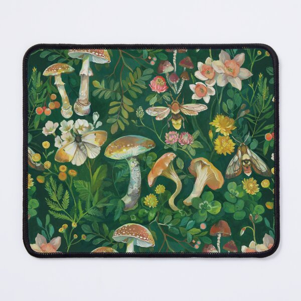 Aperçu de l'œuvre Champignons et pissenlits dans le jardin créée et vendue par claramcallister.