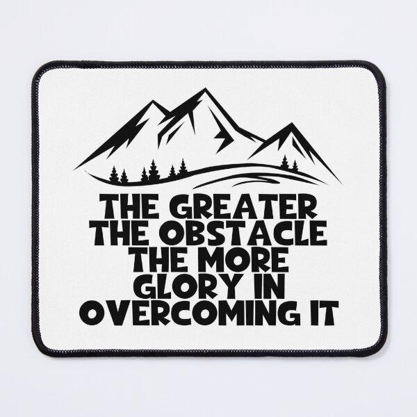 Item preview, The Greater The Obstacle The More Glory In Overcoming It - Society Of Jesus designed and sold by PhiloJourney.