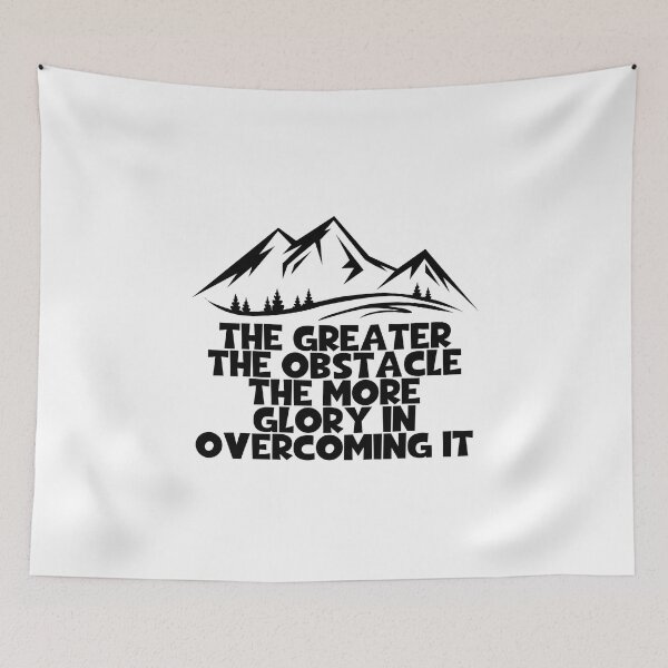 Item preview, The Greater The Obstacle The More Glory In Overcoming It - Society Of Jesus designed and sold by PhiloJourney.