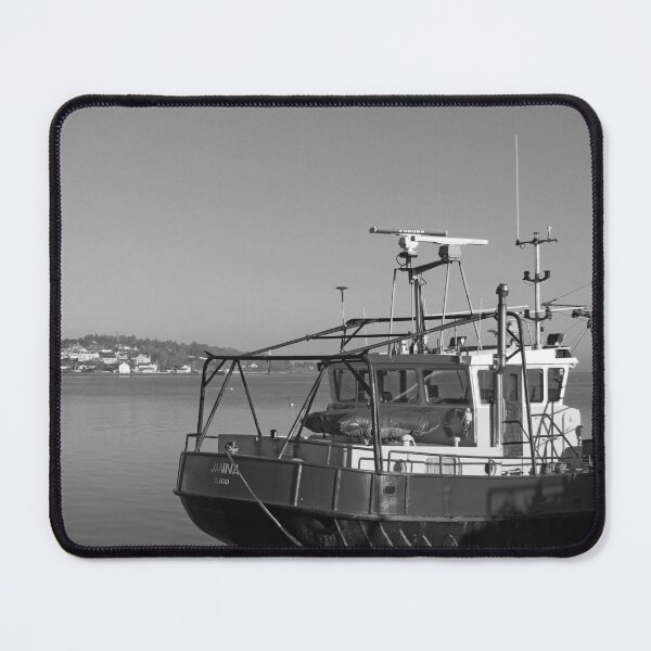 Item preview, Trawlers at Moville Fishing Life Donegal black and white designed and sold by eddiebarronshop.