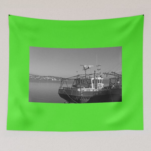 Item preview, Trawlers at Moville Fishing Life Donegal black and white designed and sold by eddiebarronshop.