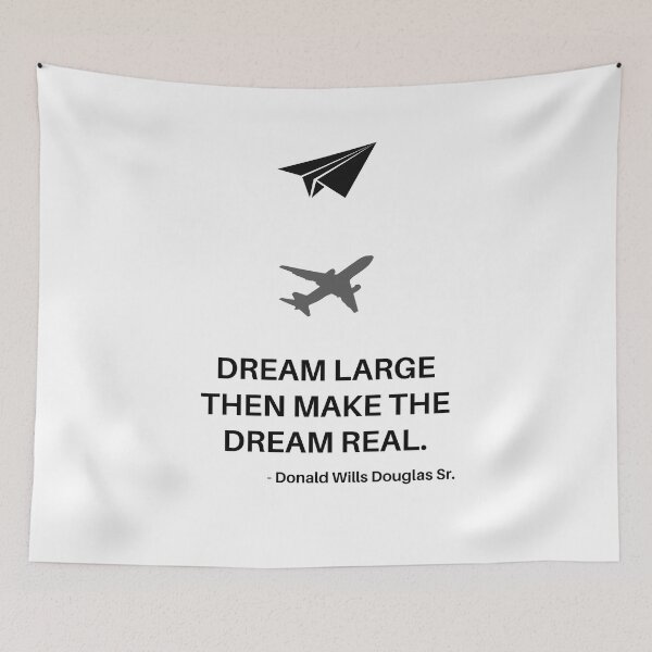 Item preview, Dream Large, Then Make The Dream Real - Black designed and sold by SpicyAviator.