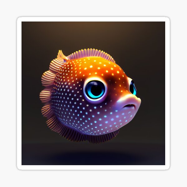 Dream about a puffer fish Sticker