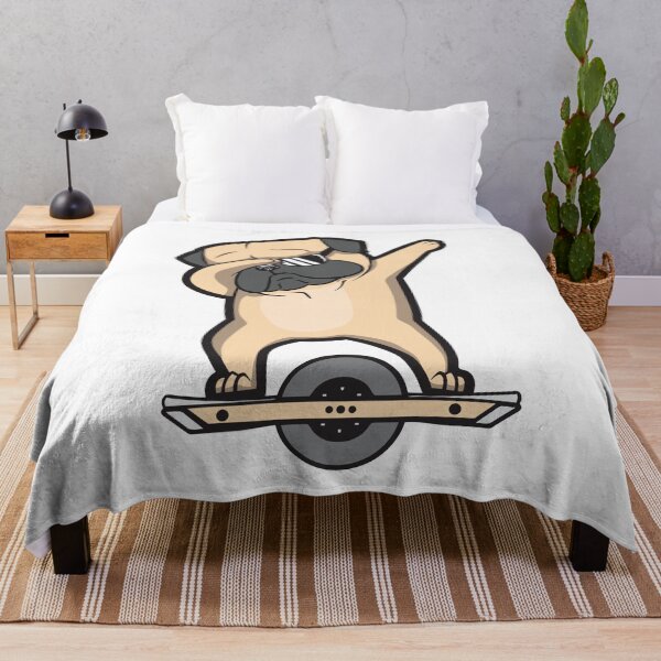 Item preview, funny pug dog ride a onewheel  designed and sold by QUEEN-WIVER.