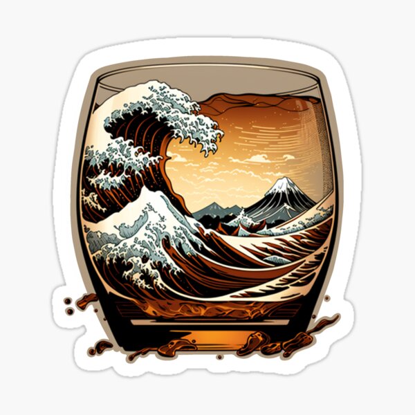 Item preview, Whiskey Wave designed and sold by Studio Bankai.