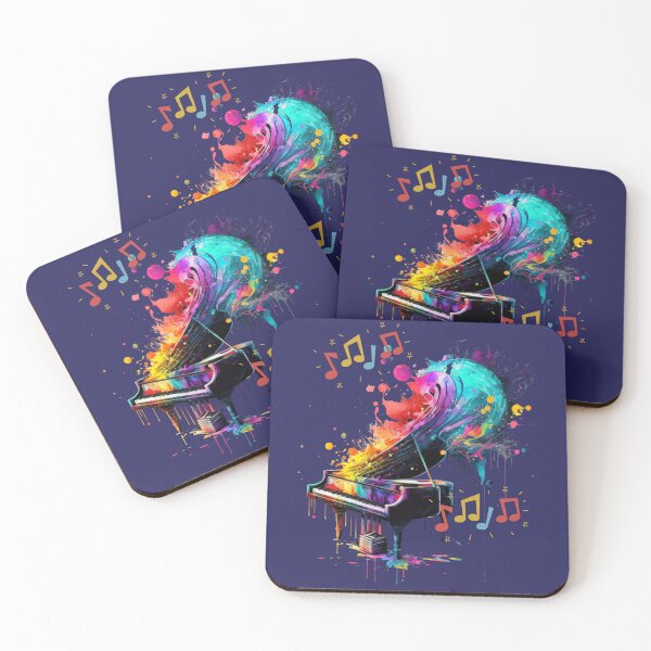 Item preview, T-Shirt Piano Jam: A Burst of Colorful Music Notes designed and sold by Johnsdesigns1.
