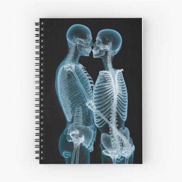 Item preview, A couple of skeletons hug and kiss - AI generates photo print designed and sold by BINYA-SHOP.