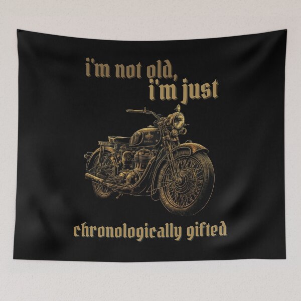 Item preview, i'm not old, i'm just chronologically gifted - Funny Vintage Design designed and sold by Cr4ftyCreations.
