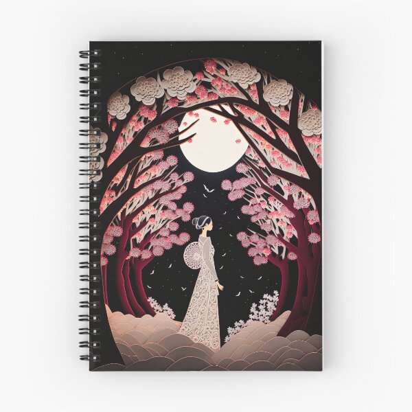 Item preview, Lunar Moon Scene Pink Leaves designed and sold by Juliascutecornr.