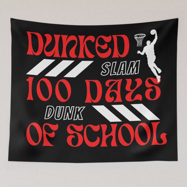 Item preview, Dunked 100 Days Of School Basketball 3 designed and sold by Escapene.