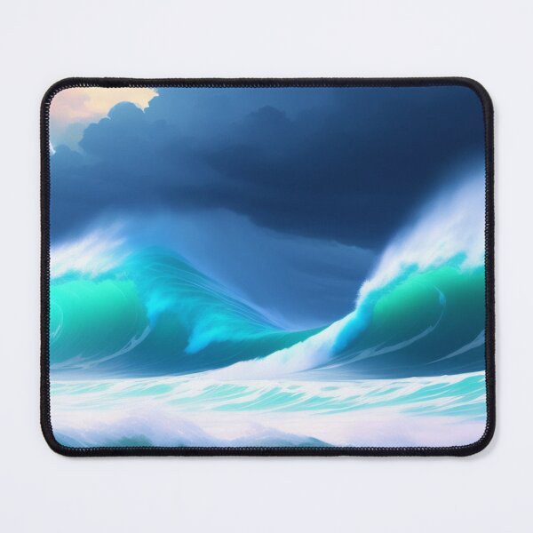 Item preview, Ocean Storm Waves | Beautiful Landscapes | Original Digital Art designed and sold by ArtworkbyEmmy.