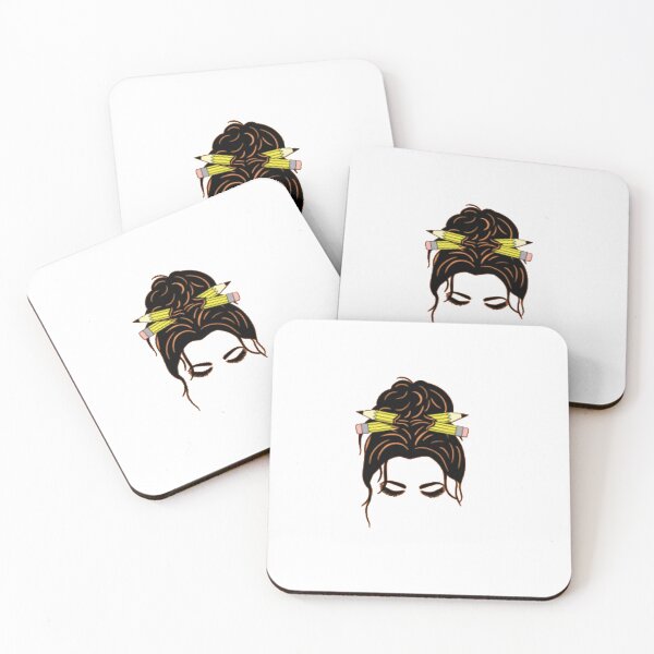 Item preview, 100 Days Smarter Girls Messy Bun Hair 100th Day Of School designed and sold by Aleena  the princess.
