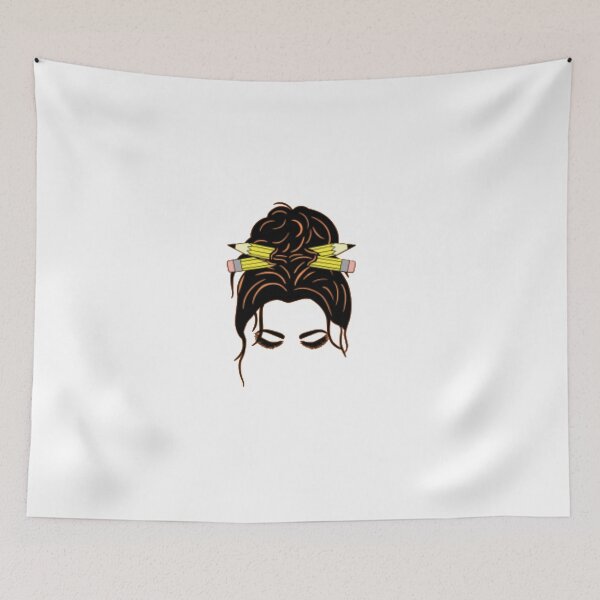 Item preview, 100 Days Smarter Girls Messy Bun Hair 100th Day Of School designed and sold by Aleena  the princess.
