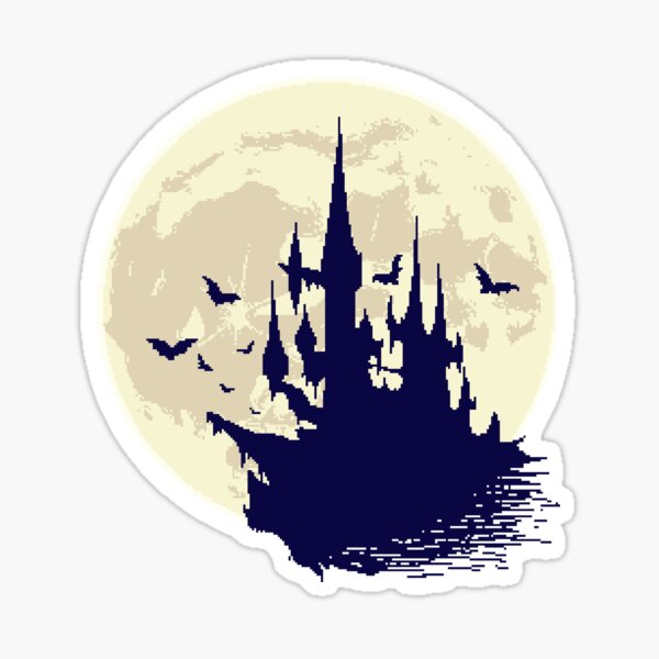 Pixel Castle Sticker