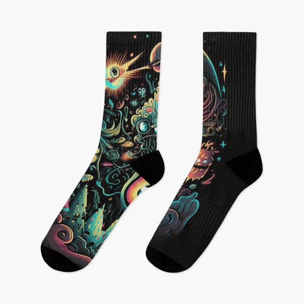Item preview, abstract artificial monsters in galaxy designed and sold by toxicdz.
