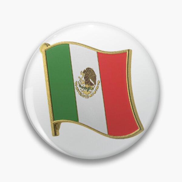 Item preview, Mexican Flag Lapel Pin designed and sold by Home-of-art.