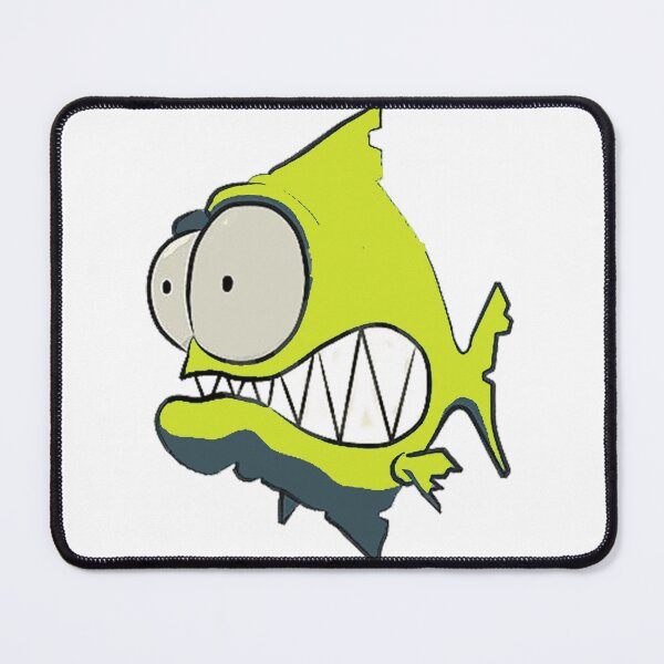 Item preview, id53-7 Yellow Piranha, Fish, Cute Fish, Funny Fish, Funny Animals, Surprised Fish, Confused Piranha, Scared Piranha, Big Eyes, Beautiful Teeth, Laughing, Excited, Dangerous Fish, Sea creatures designed and sold by bcbutika.