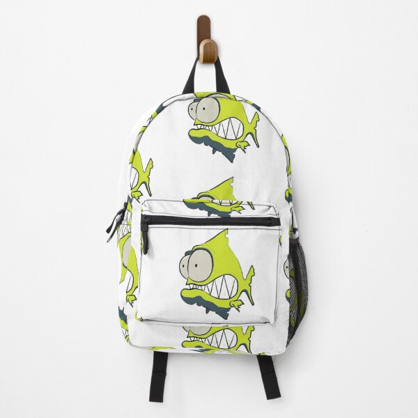 Item preview,  id53-7 Yellow Piranha, Fish, Cute Fish, Funny Fish, Funny Animals, Surprised Fish, Confused Piranha, Scared Piranha, Big Eyes, Beautiful Teeth, Laughing, Excited, Dangerous Fish, Sea creatures designed and sold by bcbutika.