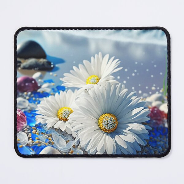 Item preview, Daisies on the sand beach designed and sold by Artistic Pandas.