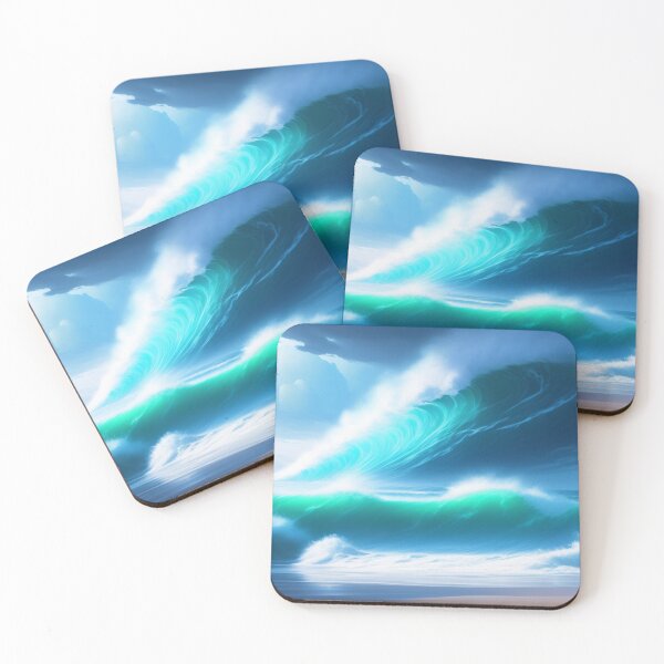 Item preview, Ocean Storm Waves | Beautiful Landscapes | Original Digital Art designed and sold by ArtworkbyEmmy.