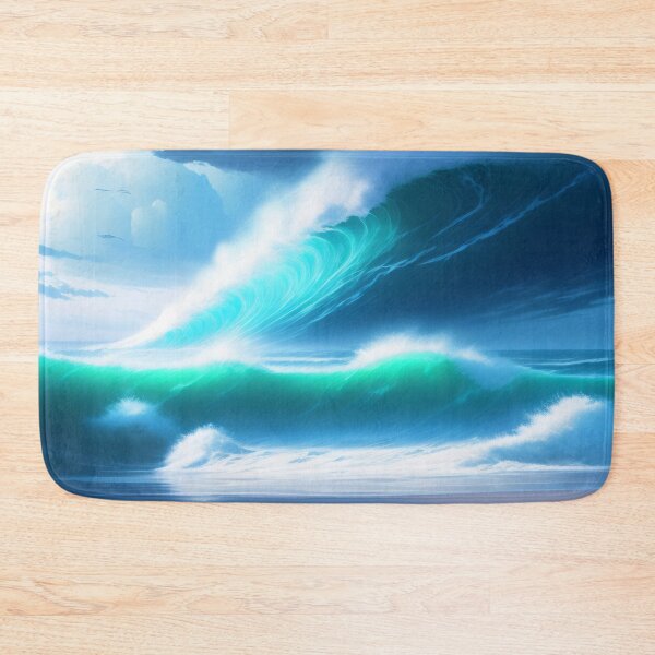 Item preview, Ocean Storm Waves | Beautiful Landscapes | Original Digital Art designed and sold by ArtworkbyEmmy.