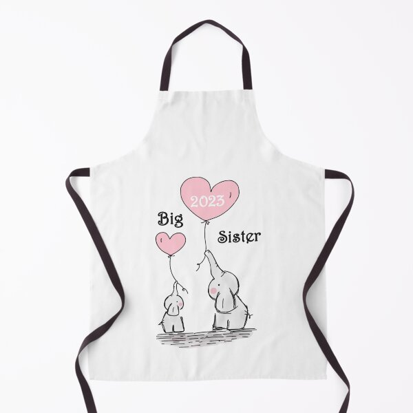 Item preview, Big sister 2023 cute elephants siblings little sister brother baby birth pregnancy happy mom designed and sold by DOM-Shop.