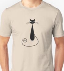 Black cat silhouette Unisex T-Shirt