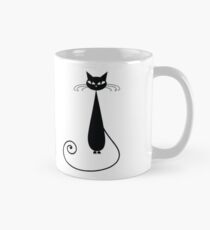 Black cat silhouette Mug