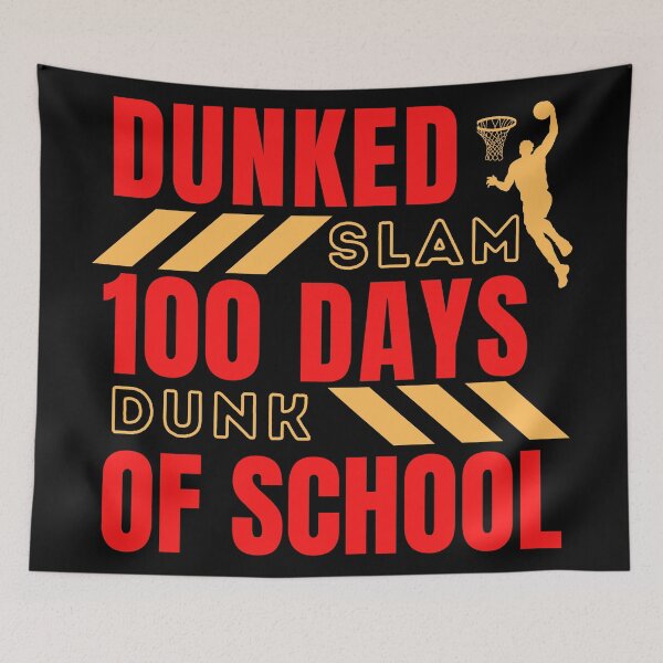 Item preview, Dunked 100 Days Of School Basketball 4 designed and sold by Escapene.