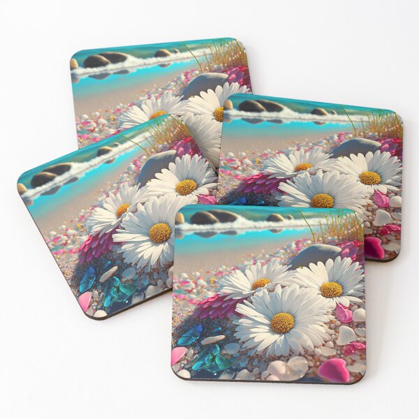 Item preview, Daisies on the sand beach 5 designed and sold by Artistic Pandas.