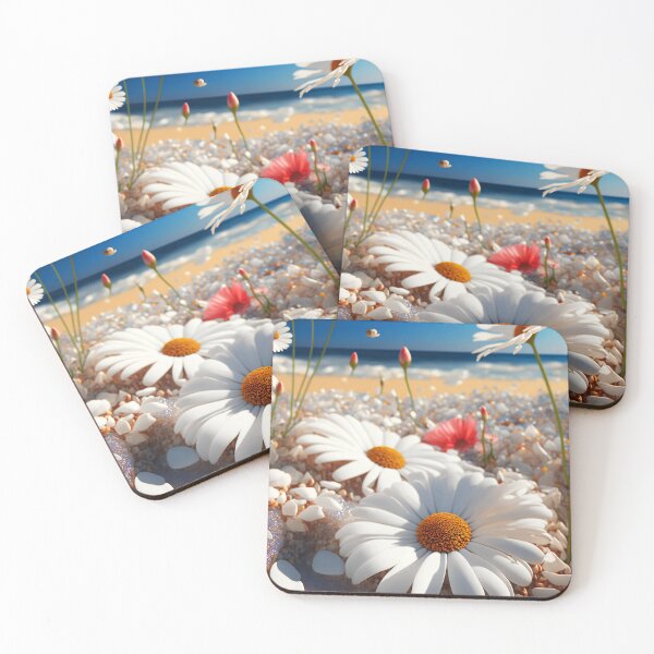 Item preview, Daisies on the sand beach 7 designed and sold by Artistic Pandas.