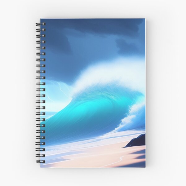 Item preview, Ocean Storm Waves | Beautiful Landscapes | Original Digital Art designed and sold by ArtworkbyEmmy.