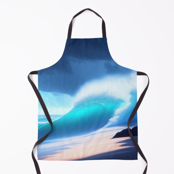 Item preview, Ocean Storm Waves | Beautiful Landscapes | Original Digital Art designed and sold by ArtworkbyEmmy.
