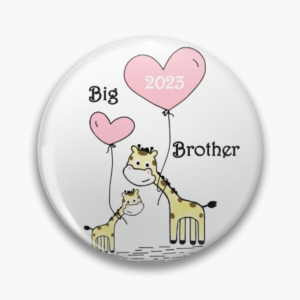 Item preview, Big brother 2023 English cute giraffes siblings little sister brother baby birth pregnancy happy mother designed and sold by DOM-Shop.