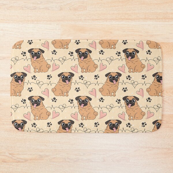 Item preview, LOVE Apricot Pug designed and sold by Lulupainting.