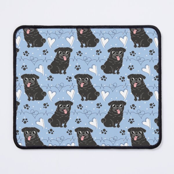 Item preview, LOVE Black Pug designed and sold by Lulupainting.
