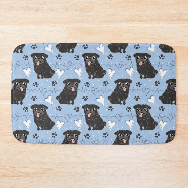 Item preview, LOVE Black Pug designed and sold by Lulupainting.