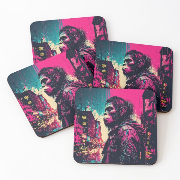 Item preview, "Urban Melancholy: A Monkey's Perspective on City Life" designed and sold by ProactiveMode.