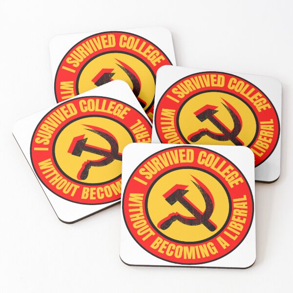 Item preview, “I survived college without becoming a liberal” 2nd version designed and sold by Schmitzmk.