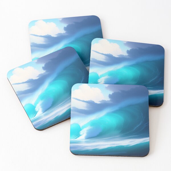 Item preview, Ocean Storm Waves | Beautiful Landscapes | Original Digital Art designed and sold by ArtworkbyEmmy.