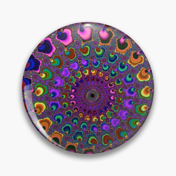 Item preview, Full Spectrum Purple Fractal Art Abstract Art Digital Art designed and sold by Dr-Pen.