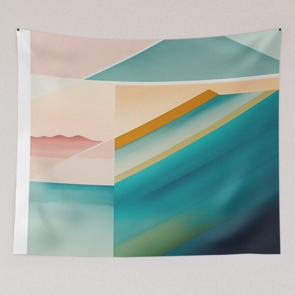 Item preview, Colorful Multi Color abstract watercolor shapes organic geometric pattern 37 designed and sold by vishalraifx.
