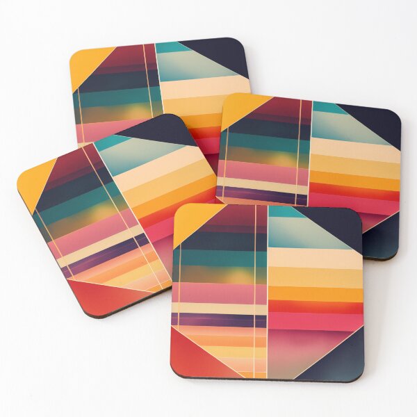 Item preview, Colorful Multi Color abstract watercolor shapes organic geometric pattern 38 designed and sold by vishalraifx.