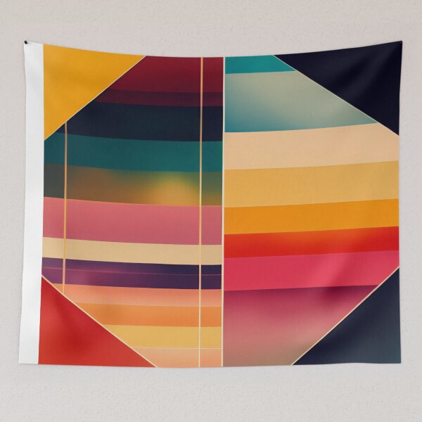 Item preview, Colorful Multi Color abstract watercolor shapes organic geometric pattern 38 designed and sold by vishalraifx.
