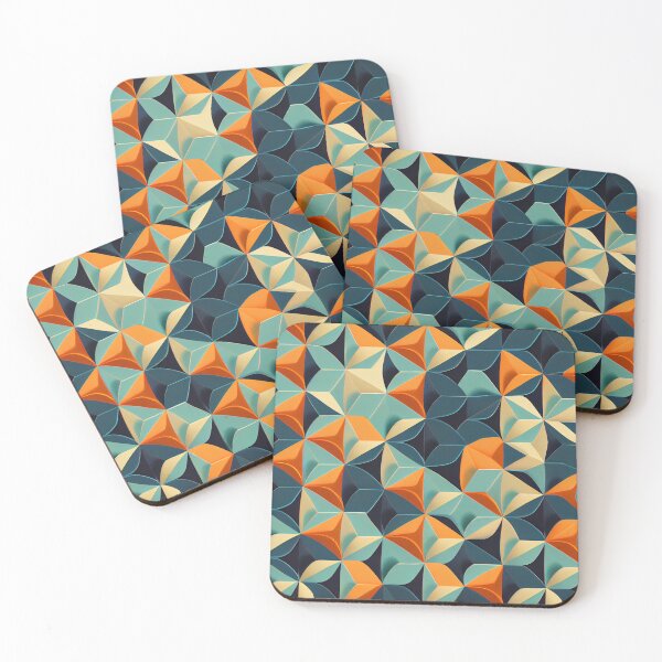 Item preview, Angular Enchanted Minimalist Pattern Digital Painting designed and sold by CodeAndColors.