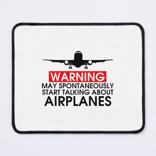 Artikelvorschau, Warnung kann spontan anfangen, über Flugzeuge zu sprechen entworfen und verkauft von Tincanninja.