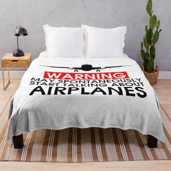 Item preview, Warning May Spontaneously Start Talking About Airplanes designed and sold by Tincanninja.