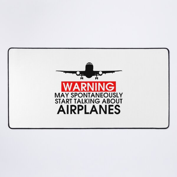Item preview, Warning May Spontaneously Start Talking About Airplanes designed and sold by Tincanninja.