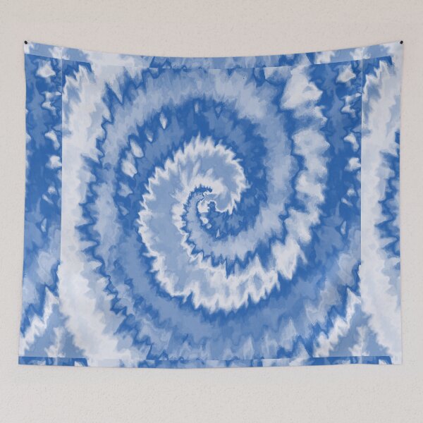 Item preview, Colorful Swirl in Blue, Grey & White Pattern 24 designed and sold by Manal-Patterns.