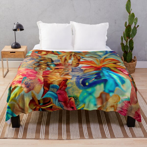 Artikelvorschau, Saturated Ceramic Clay Mystical Impressionist Tropical Pattern Digital Painting entworfen und verkauft von CodeAndColors.